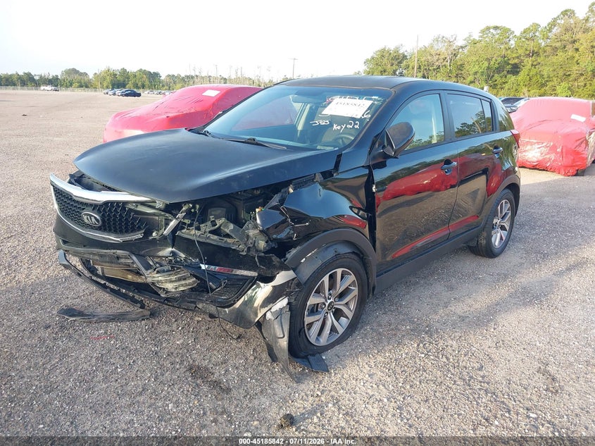 2016 Kia Sportage VIN KNDPB3AC6G7859310 IAAI salvage auction — UNKNOWN, Rebuildable (Florida), sold $1,600 on 2026-07-28 (photo 2)