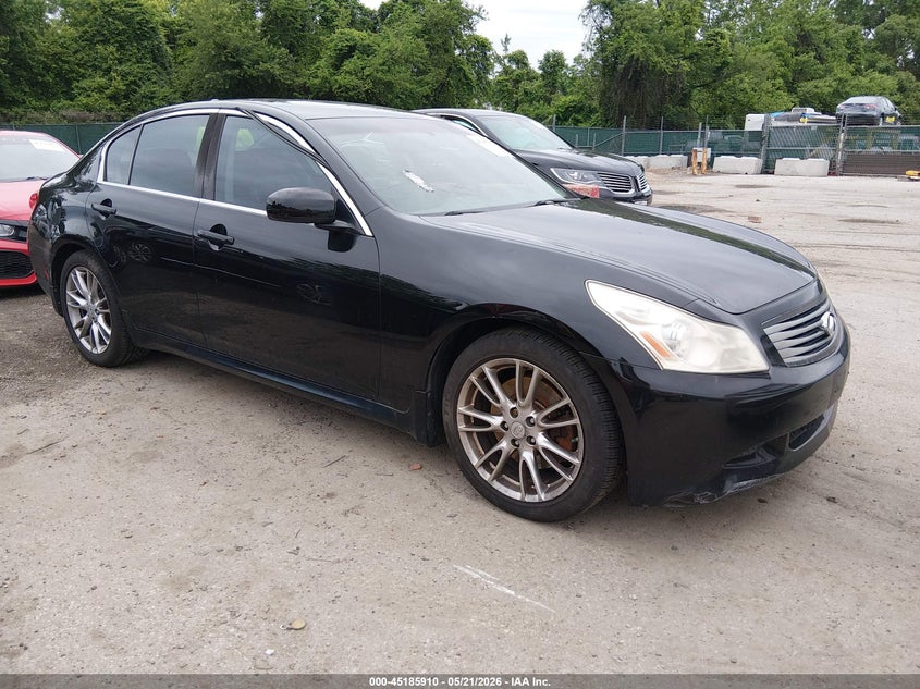 2007 Infiniti G VIN JNKBV61E77M720906 IAAI salvage auction — REAR END, Salvage - Greater Than 75% (Maryland), sold $450 on 2026-07-15 (photo 1)