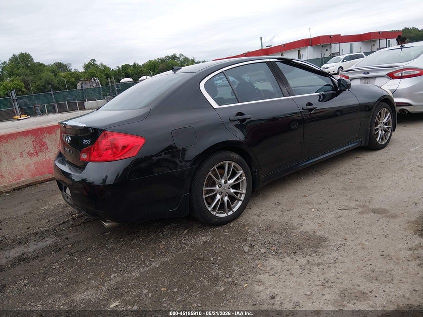 2007 Infiniti G VIN JNKBV61E77M720906 IAAI salvage auction — REAR END, Salvage - Greater Than 75% (Maryland), sold $450 on 2026-07-15 (photo 4)