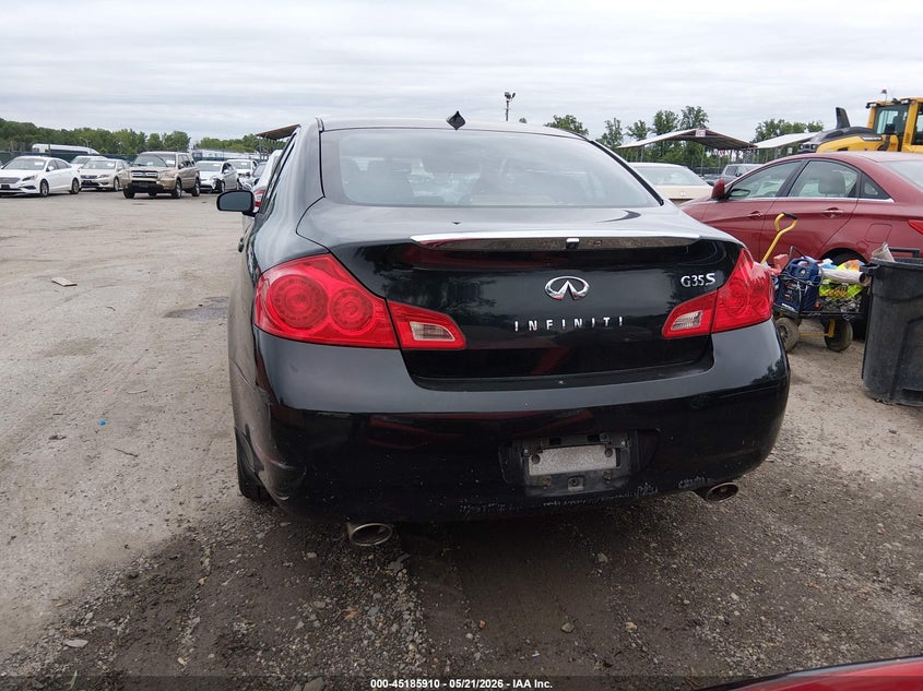2007 Infiniti G VIN JNKBV61E77M720906 IAAI salvage auction — REAR END, Salvage - Greater Than 75% (Maryland), sold $450 on 2026-07-15 (photo 6)