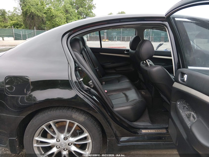 2007 Infiniti G VIN JNKBV61E77M720906 IAAI salvage auction — REAR END, Salvage - Greater Than 75% (Maryland), sold $450 on 2026-07-15 (photo 8)