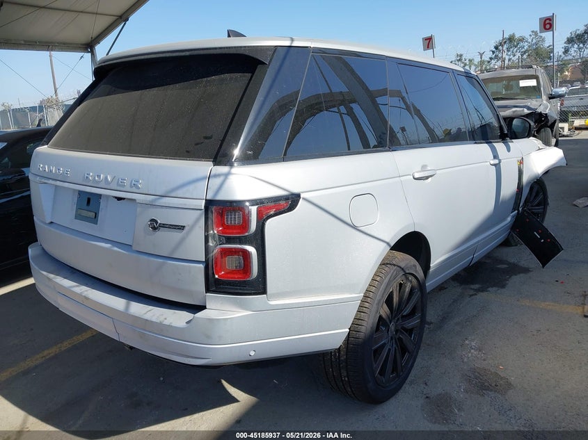 2018 Land rover RANGE ROVER VIN SALGV5RE2JA394990 IAAI salvage auction — RIGHT FRONT, Salvage (California), sold $12,600 on 2026-07-29 (photo 4)