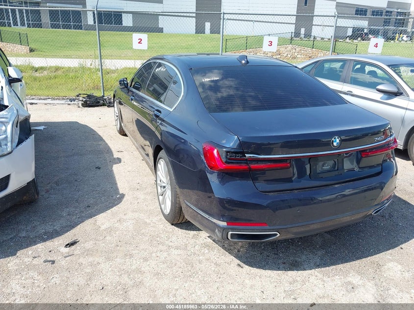 2020 BMW 7er VIN WBA7T2C08LCD68720 IAAI salvage auction — HAIL, Salvage Title, sold $15,200 on 2026-07-31 (photo 3)
