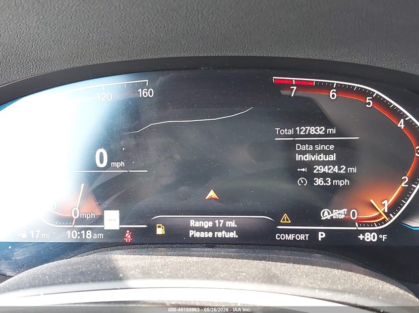 2020 BMW 7er VIN WBA7T2C08LCD68720 IAAI salvage auction — HAIL, Salvage Title, sold $15,200 on 2026-07-31 (photo 7)