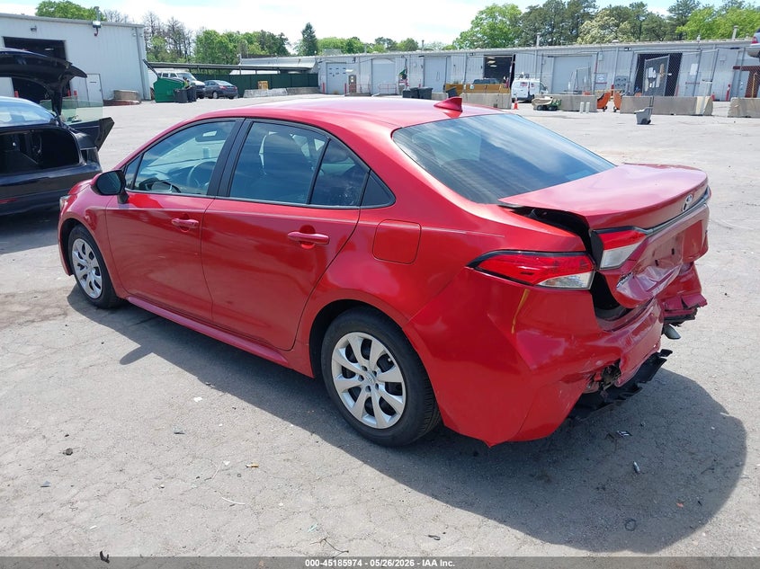 2020 Toyota Corolla VIN 5YFEPRAE0LP094598 IAAI salvage auction — FRONT & REAR, Salvage Title, sold $3,900 on 2026-07-21 (photo 3)