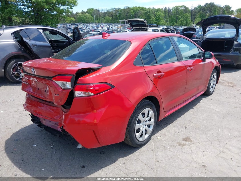 2020 Toyota Corolla VIN 5YFEPRAE0LP094598 IAAI salvage auction — FRONT & REAR, Salvage Title, sold $3,900 on 2026-07-21 (photo 4)