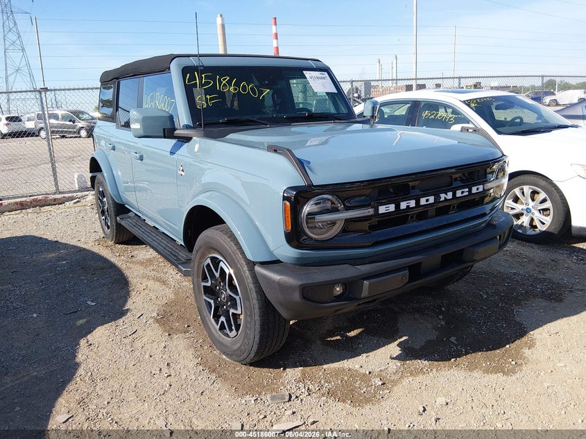 2021 Ford Bronco VIN 1FMDE5BH7MLA91979 IAAI salvage auction — ROOF, Salvage Title, sold $17,700 on 2026-07-29 (photo 1)