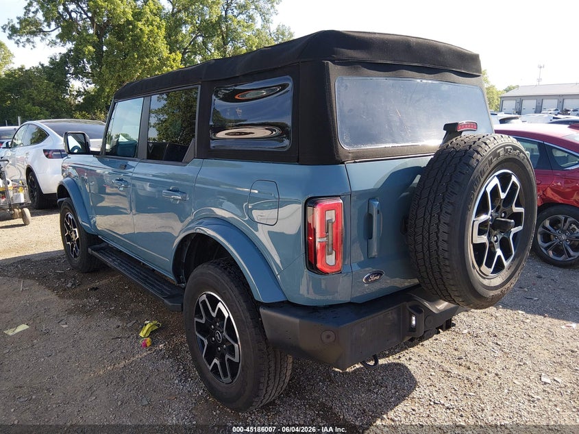 2021 Ford Bronco VIN 1FMDE5BH7MLA91979 IAAI salvage auction — ROOF, Salvage Title, sold $17,700 on 2026-07-29 (photo 3)
