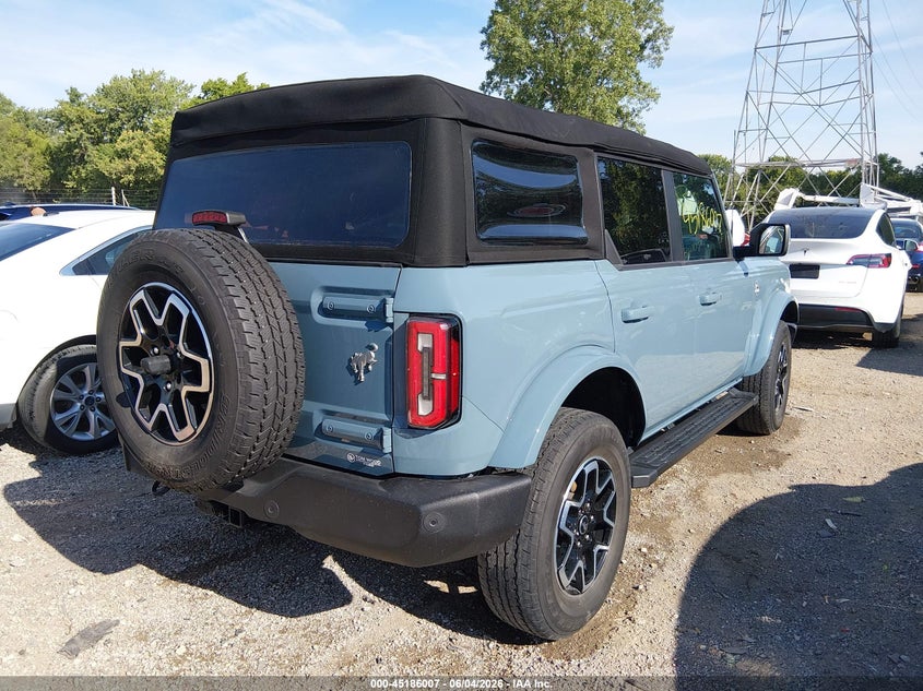 2021 Ford Bronco VIN 1FMDE5BH7MLA91979 IAAI salvage auction — ROOF, Salvage Title, sold $17,700 on 2026-07-29 (photo 4)