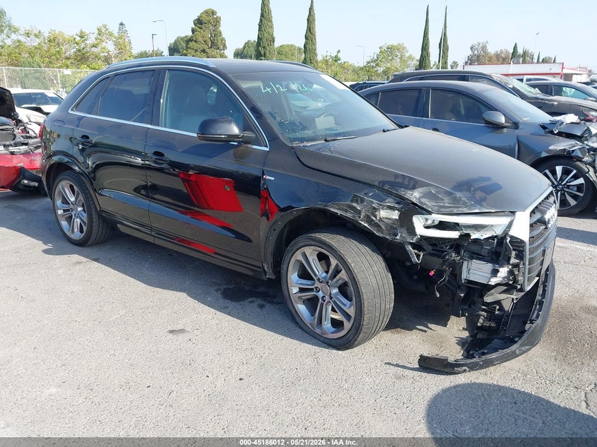 2018 Audi Q3 VIN WA1HCCFS3JR004264 IAAI salvage auction — RIGHT FRONT, Salvage (California), sold $1,400 on 2026-07-23 (photo 1)