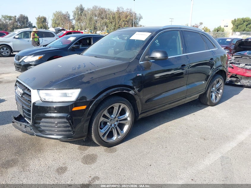 2018 Audi Q3 VIN WA1HCCFS3JR004264 IAAI salvage auction — RIGHT FRONT, Salvage (California), sold $1,400 on 2026-07-23 (photo 2)