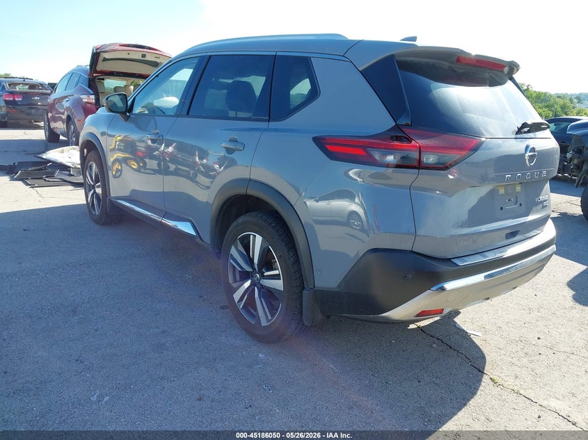 2021 Nissan Rogue VIN JN8AT3DDXMW304308 IAAI salvage auction — HAIL, Clear (Missouri), sold $12,850 on 2026-07-09 (photo 3)