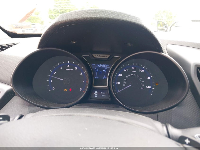 2013 Hyundai Veloster VIN KMHTC6AE3DU104428 IAAI salvage auction — HAIL, Salvage Title, sold $550 on 2026-07-13 (photo 7)