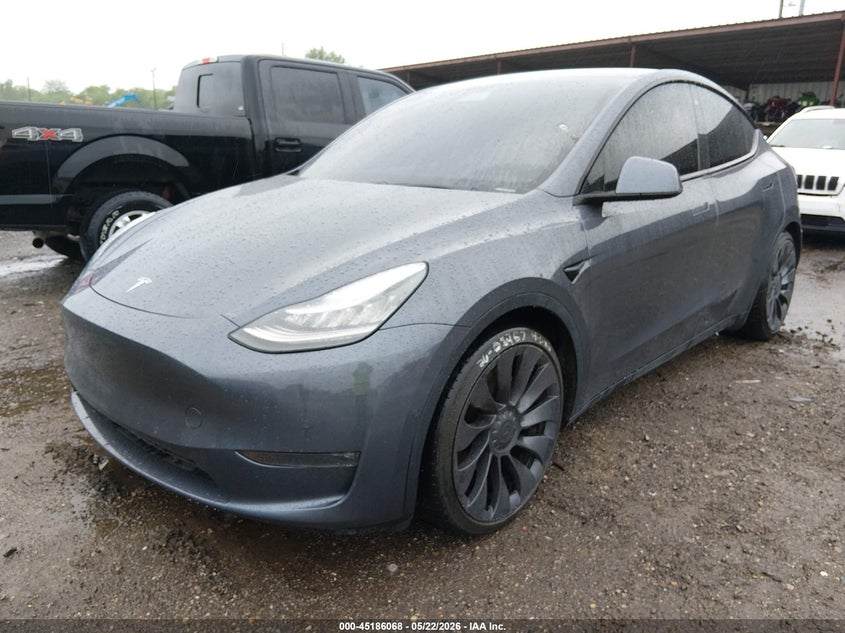 2020 Tesla Model y VIN 5YJYGDEF1LF025353 IAAI salvage auction — FRONT END, Salvage (Ohio), sold $11,500 on 2026-07-18 (photo 2)