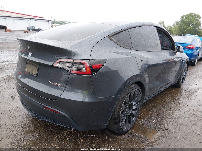 2020 Tesla Model y VIN 5YJYGDEF1LF025353 IAAI salvage auction — FRONT END, Salvage (Ohio), sold $11,500 on 2026-07-18 (photo 4)