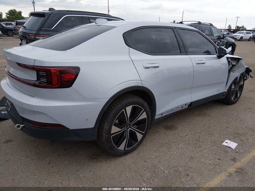2024 Polestar 2 VIN YSMFE3KA7RL221551 IAAI salvage auction — RIGHT FRONT, Clear (Colorado), sold $7,725 on 2026-07-28 (photo 4)