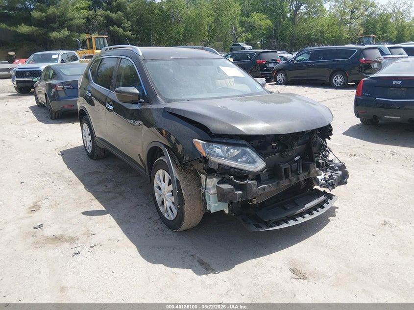 2016 Nissan Rogue VIN KNMAT2MV4GP679754 IAAI salvage auction — FRONT END, Salvage (New Hampshire), sold $800 on 2026-07-29 (photo 1)