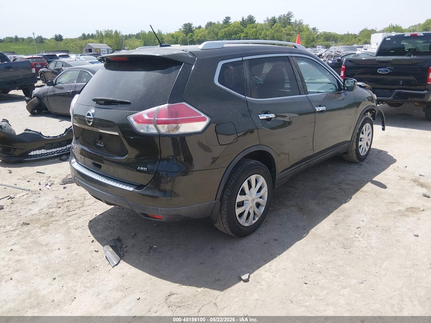 2016 Nissan Rogue VIN KNMAT2MV4GP679754 IAAI salvage auction — FRONT END, Salvage (New Hampshire), sold $800 on 2026-07-29 (photo 4)