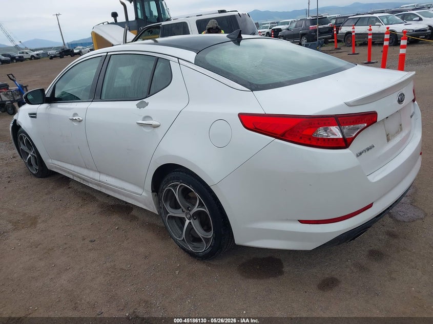 2012 Kia Optima VIN 5XXGR4A61CG010280 IAAI salvage auction — LEFT FRONT, Salvage (Montana), sold $1,200 on 2026-07-15 (photo 3)