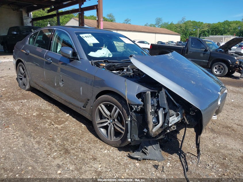2021 BMW 5er VIN WBA13BJ00MCF73877 IAAI salvage auction — FRONT END, Mv-907A (New York), sold $4,400 on 2026-07-07 (photo 1)