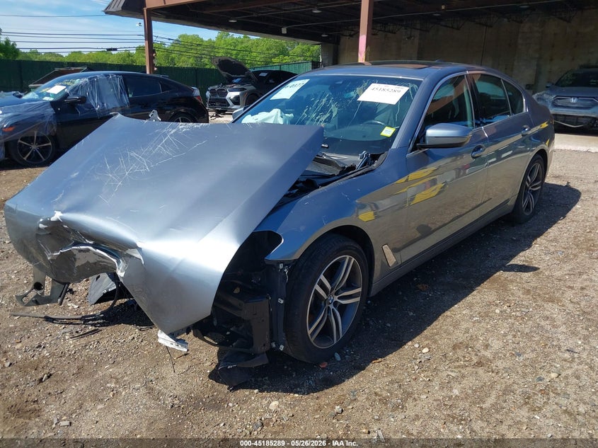 2021 BMW 5er VIN WBA13BJ00MCF73877 IAAI salvage auction — FRONT END, Mv-907A (New York), sold $4,400 on 2026-07-07 (photo 2)
