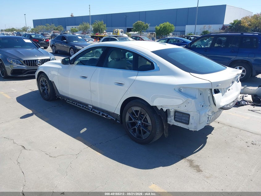 2024 BMW I4 VIN WBY73AW05RFR50687 IAAI salvage auction — REAR END, Salvage (California), sold $13,500 on 2026-07-13 (photo 3)