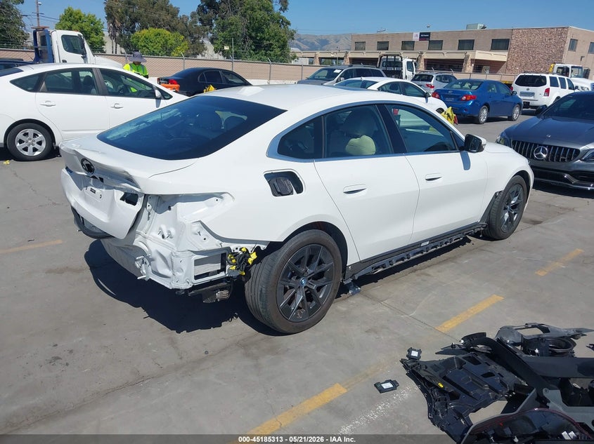 2024 BMW I4 VIN WBY73AW05RFR50687 IAAI salvage auction — REAR END, Salvage (California), sold $13,500 on 2026-07-13 (photo 4)