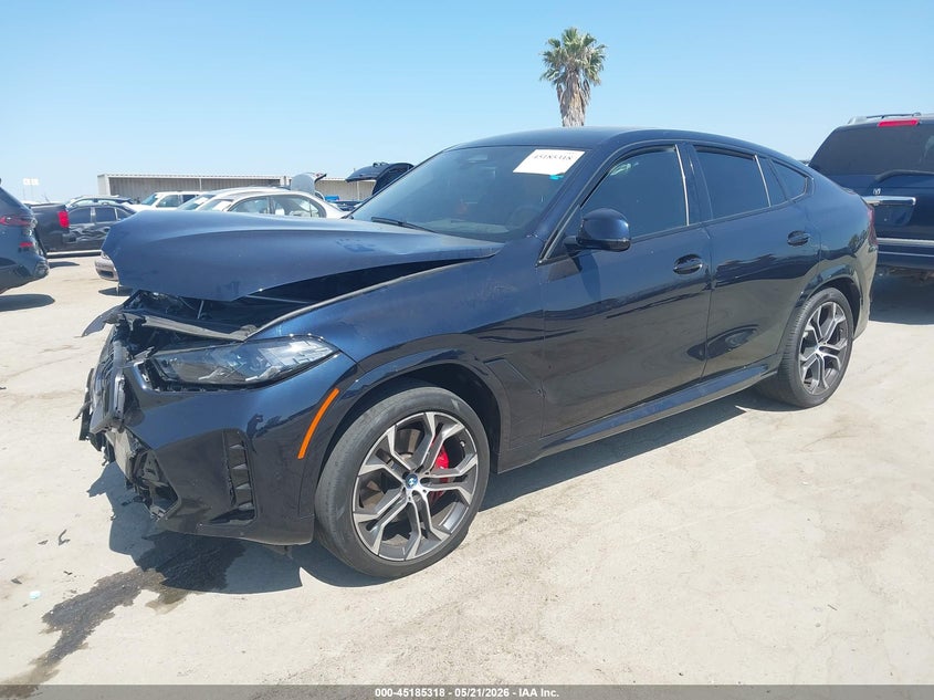 2024 BMW X6 VIN 5UX33EX03R9T76867 IAAI salvage auction — FRONT END, Salvage (California), sold $31,250 on 2026-07-27 (photo 2)