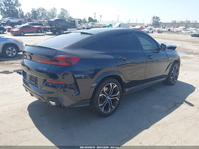 2024 BMW X6 VIN 5UX33EX03R9T76867 IAAI salvage auction — FRONT END, Salvage (California), sold $31,250 on 2026-07-27 (photo 4)