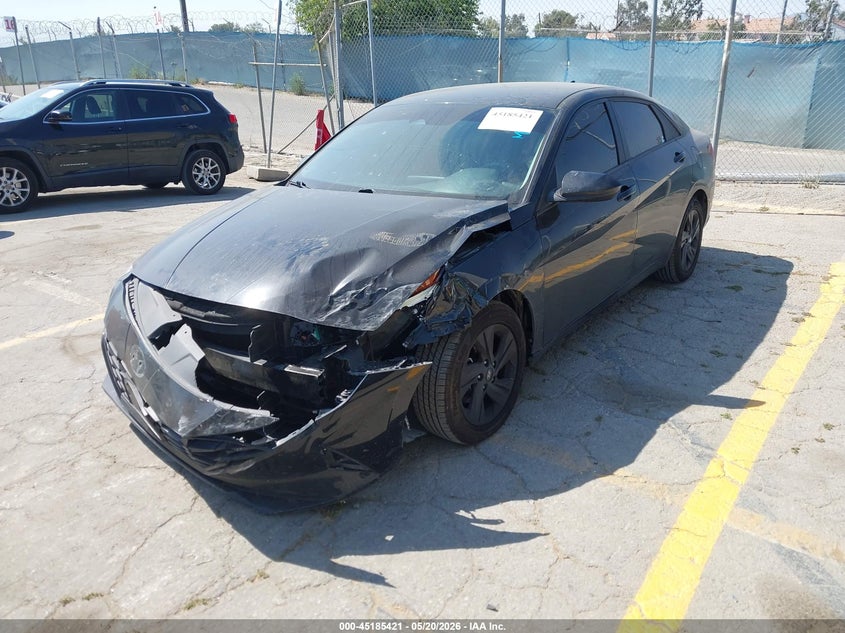 2021 Hyundai Elantra VIN 5NPLS4AG8MH004770 IAAI salvage auction — LEFT FRONT, Salvage (California), sold $4,000 on 2026-07-08 (photo 2)