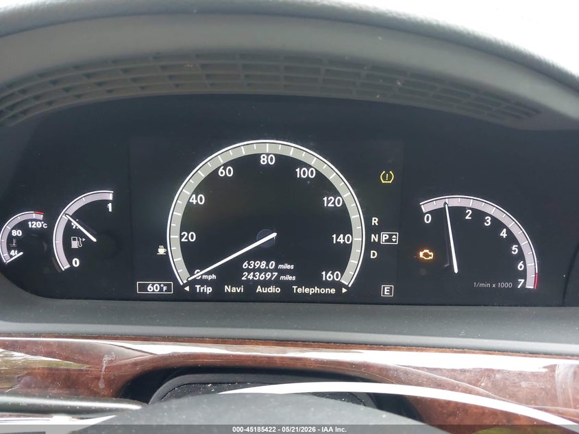 2012 Mercedes-benz S-klasse VIN WDDNG9EB4CA470830 IAAI salvage auction — FRONT END, Salvage - Greater Than 75% (Maryland), sold $1,300 on 2026-07-14 (photo 7)