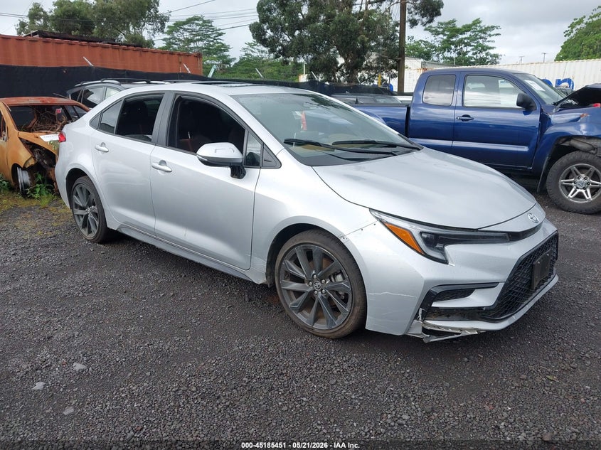 2025 Toyota Corolla VIN JTDP4MCE4S3525565 IAAI salvage auction — FRONT END, Clear (Hawaii), sold $1,650 on 2026-07-28 (photo 1)