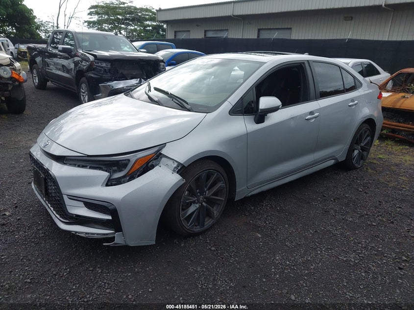 2025 Toyota Corolla VIN JTDP4MCE4S3525565 IAAI salvage auction — FRONT END, Clear (Hawaii), sold $1,650 on 2026-07-28 (photo 2)