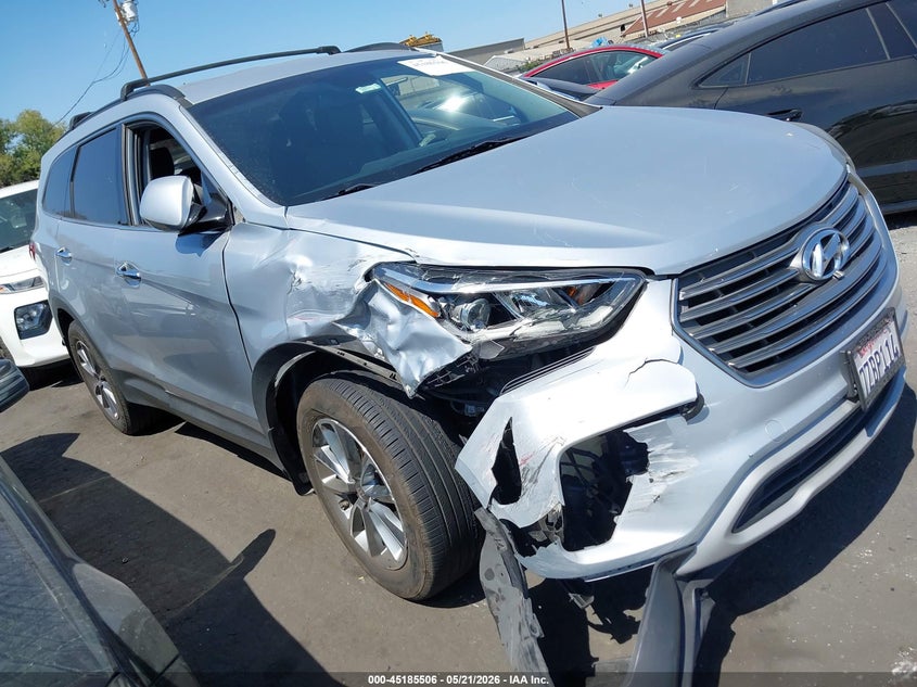 2017 Hyundai Santa fe VIN KM8SM4HF0HU240680 IAAI salvage auction — RIGHT FRONT, Salvage Certificate (California), sold $2,650 on 2026-07-15 (photo 1)