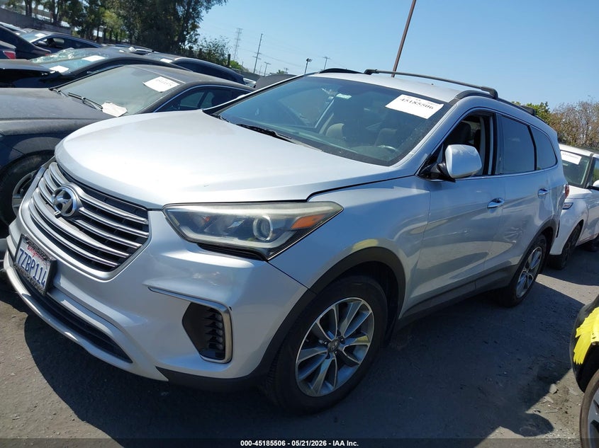 2017 Hyundai Santa fe VIN KM8SM4HF0HU240680 IAAI salvage auction — RIGHT FRONT, Salvage Certificate (California), sold $2,650 on 2026-07-15 (photo 2)