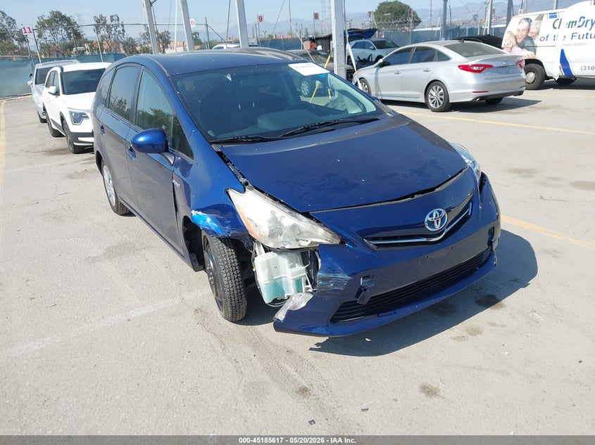 2012 Toyota Prius v VIN JTDZN3EU4C3026982 IAAI salvage auction — RIGHT FRONT, Salvage (California), sold $800 on 2026-07-08 (photo 1)