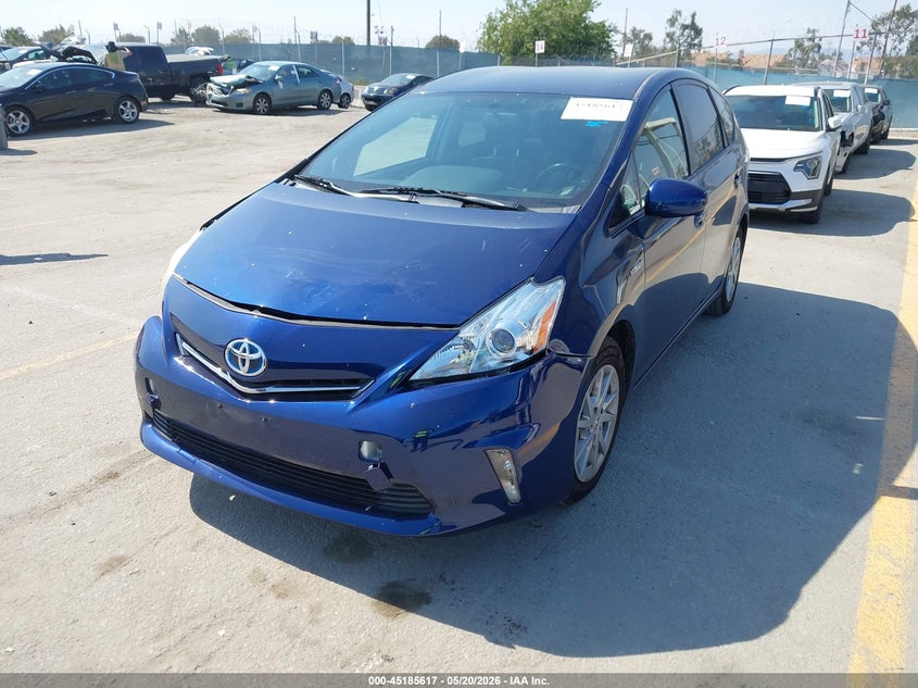 2012 Toyota Prius v VIN JTDZN3EU4C3026982 IAAI salvage auction — RIGHT FRONT, Salvage (California), sold $800 on 2026-07-08 (photo 2)
