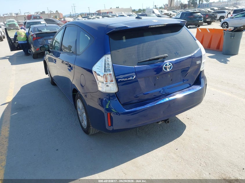 2012 Toyota Prius v VIN JTDZN3EU4C3026982 IAAI salvage auction — RIGHT FRONT, Salvage (California), sold $800 on 2026-07-08 (photo 3)