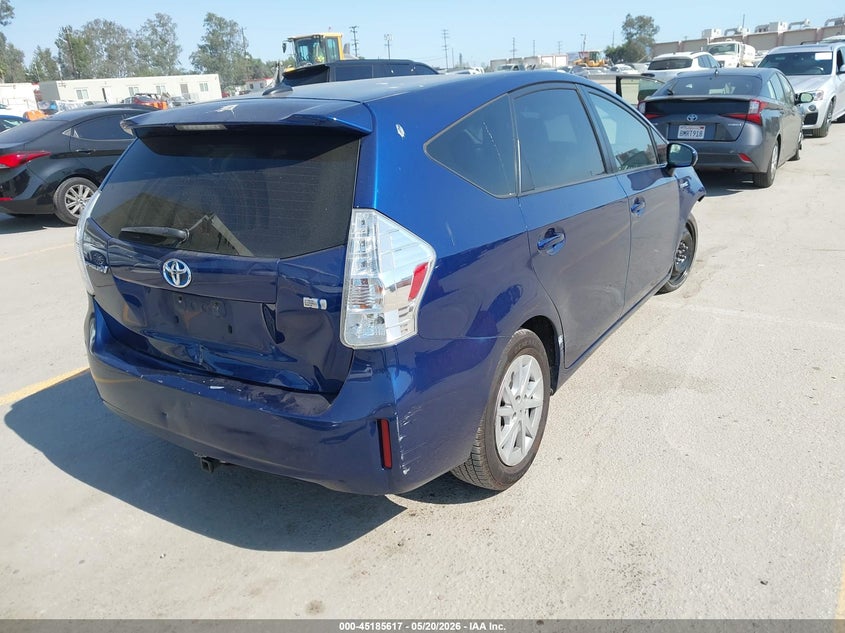 2012 Toyota Prius v VIN JTDZN3EU4C3026982 IAAI salvage auction — RIGHT FRONT, Salvage (California), sold $800 on 2026-07-08 (photo 4)