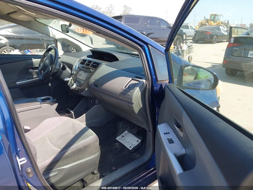 2012 Toyota Prius v VIN JTDZN3EU4C3026982 IAAI salvage auction — RIGHT FRONT, Salvage (California), sold $800 on 2026-07-08 (photo 5)