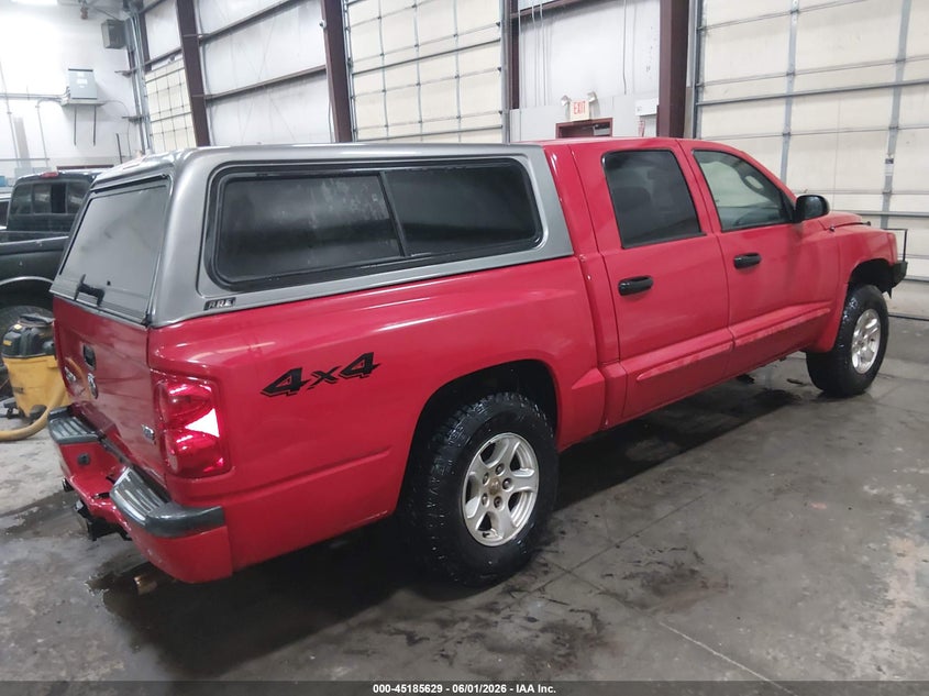 2006 Dodge Dakota VIN 1D7HW48N66S502863 IAAI salvage auction — LEFT REAR, Salvage (Idaho), sold $650 on 2026-07-31 (photo 4)