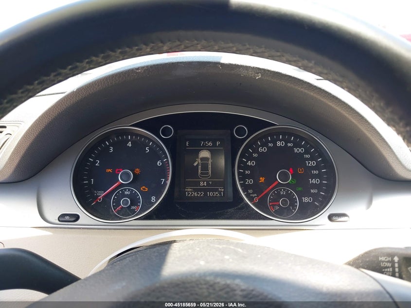 2012 Volkswagen Passat cc VIN WVWMP7ANXCE541340 IAAI salvage auction — FRONT END, Salvage (California), sold $1,000 on 2026-07-30 (photo 7)
