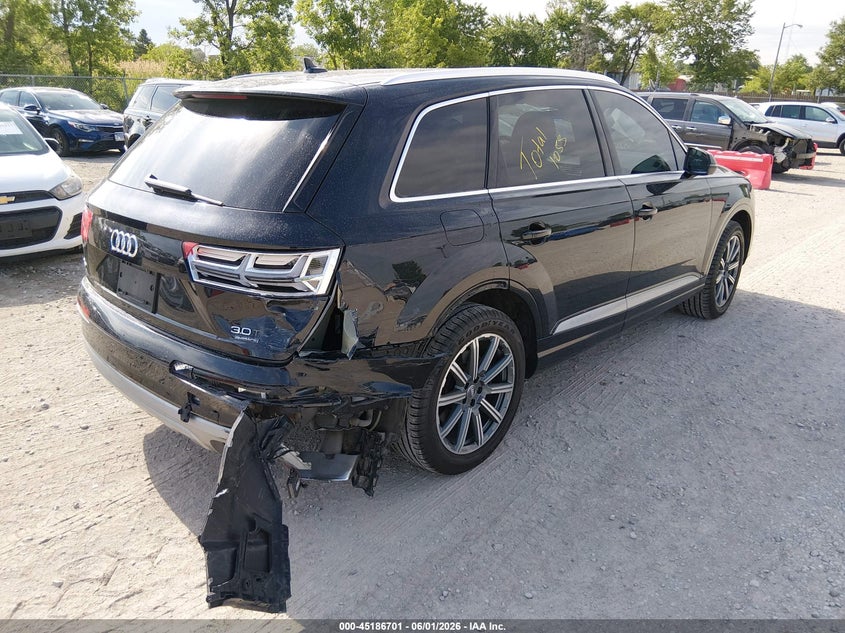 2017 Audi Q7 VIN WA1LAAF72HD053303 IAAI salvage auction — REAR END, Salvage Title, sold $4,100 on 2026-07-21 (photo 4)