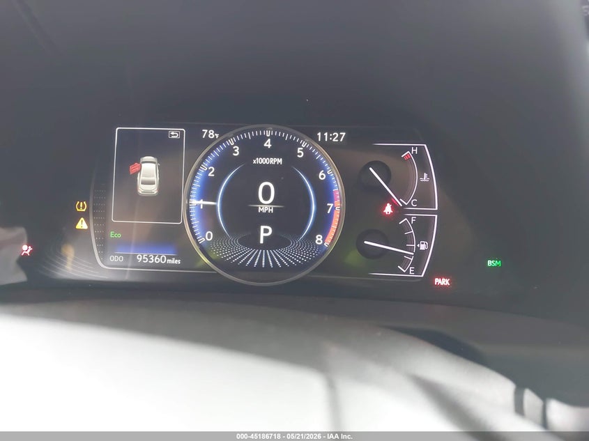 2019 Lexus ES VIN 58ABZ1B10KU040217 IAAI salvage auction — FRONT END, Salvage (Texas), sold $8,700 on 2026-07-11 (photo 7)