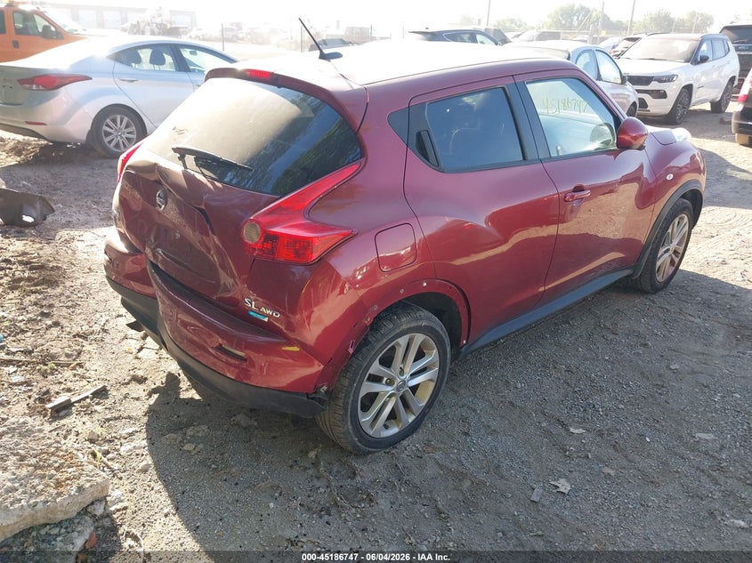 2013 Nissan Juke VIN JN8AF5MV2DT222537 IAAI salvage auction — FRONT & REAR, Salvage Title, sold $450 on 2026-07-22 (photo 4)