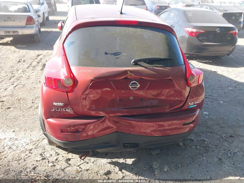 2013 Nissan Juke VIN JN8AF5MV2DT222537 IAAI salvage auction — FRONT & REAR, Salvage Title, sold $450 on 2026-07-22 (photo 6)