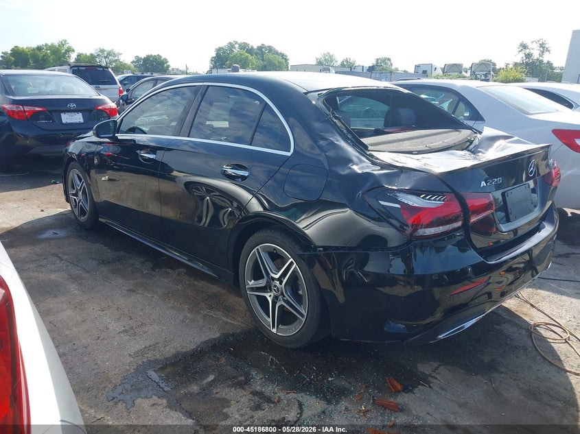 2020 Mercedes-benz A-klasse VIN WDD3G4FB7LW040477 IAAI salvage auction — STORM DAMAGE, Salvage (North Carolina), sold $6,000 on 2026-07-09 (photo 3)
