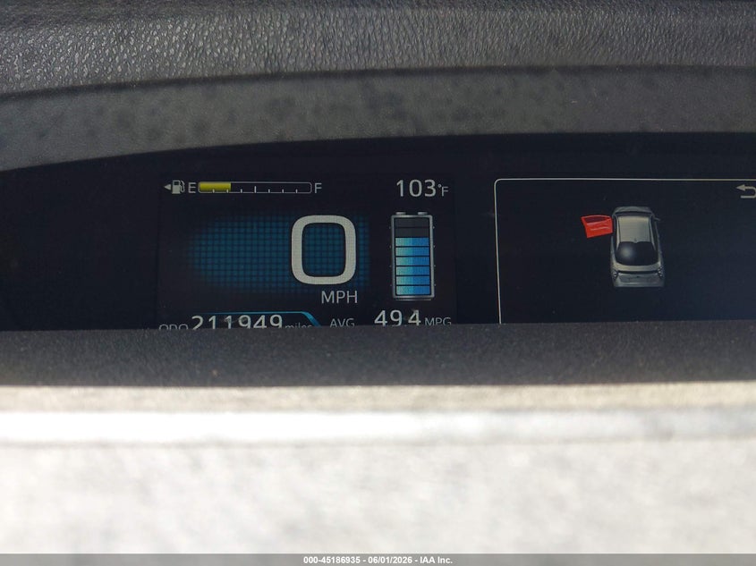 2016 Toyota Prius VIN JTDKBRFU8G3016490 IAAI salvage auction — NORMAL WEAR, Salvage Title, sold $25 on 2026-07-21 (photo 7)