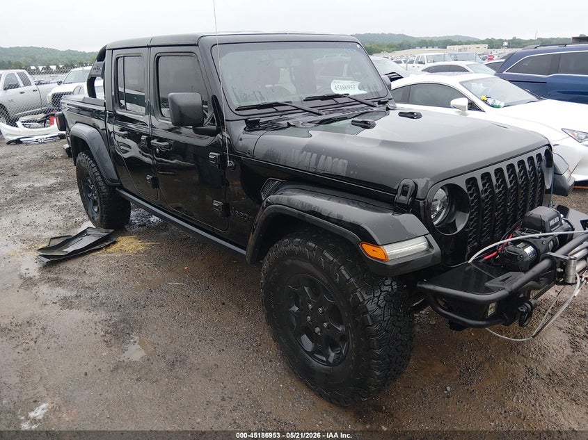 2023 Jeep Gladiator VIN 1C6JJTAM6PL594968 IAAI salvage auction — WATER/FLOOD, Salvage (Oklahoma), sold $16,750 on 2026-07-28 (photo 1)