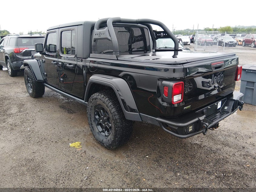 2023 Jeep Gladiator VIN 1C6JJTAM6PL594968 IAAI salvage auction — WATER/FLOOD, Salvage (Oklahoma), sold $16,750 on 2026-07-28 (photo 3)
